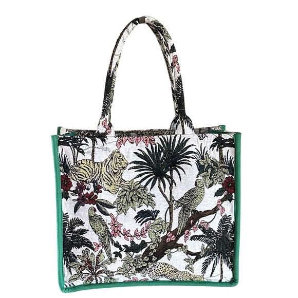 America & Beyond African Safari Limited Edition Hand Beaded Crossbody Tote K665 - Picture 3 of 17